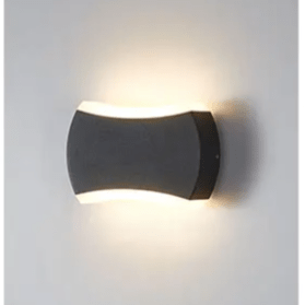 Verthara Waterproof LED Outdoor Wall Light – Modern Design for Garden and Porch – 12W Exterior Wall Lantern with IP66 Rating Model A / Cold White