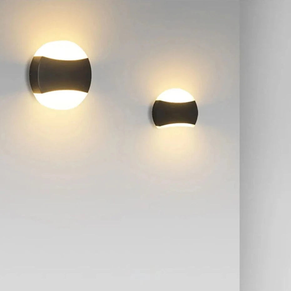 Verthara Waterproof LED Outdoor Wall Light – Modern Design for Garden and Porch – 12W Exterior Wall Lantern with IP66 Rating