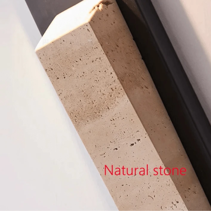 Verthara Waterproof Natural Stone Outdoor Wall Light – IP65 Weather-Resistant Exterior Lantern for Garden and Patio