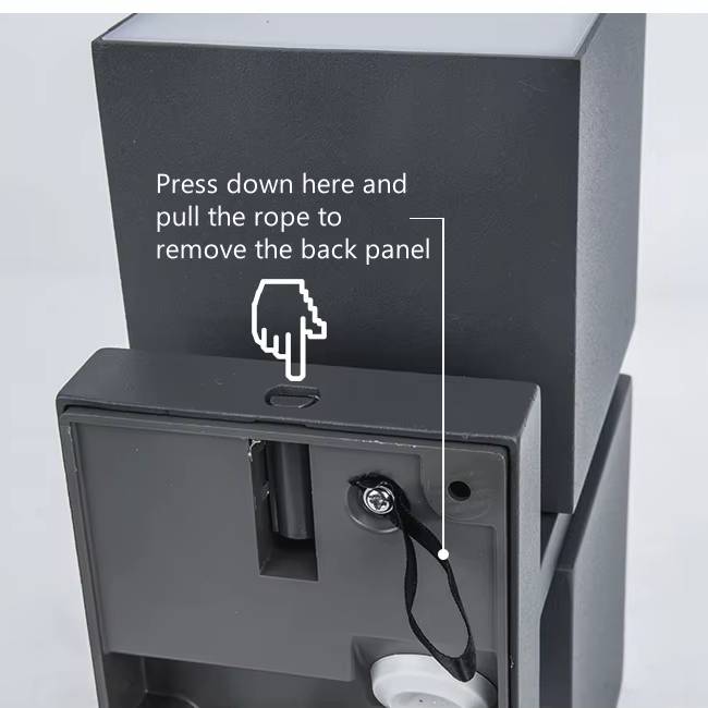 Verthara Waterproof Outdoor Wall Lamp – Adjustable Angle LED Exterior Wall Light in Black Aluminum for Garden and Pathway Lighting