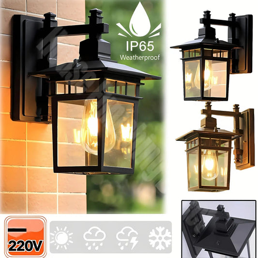 Verthara Waterproof Outdoor Wall Light - Wall-Mounted - Modern Design - Garden - Balcony - Stairway - Entrance - Weather-Resistant
