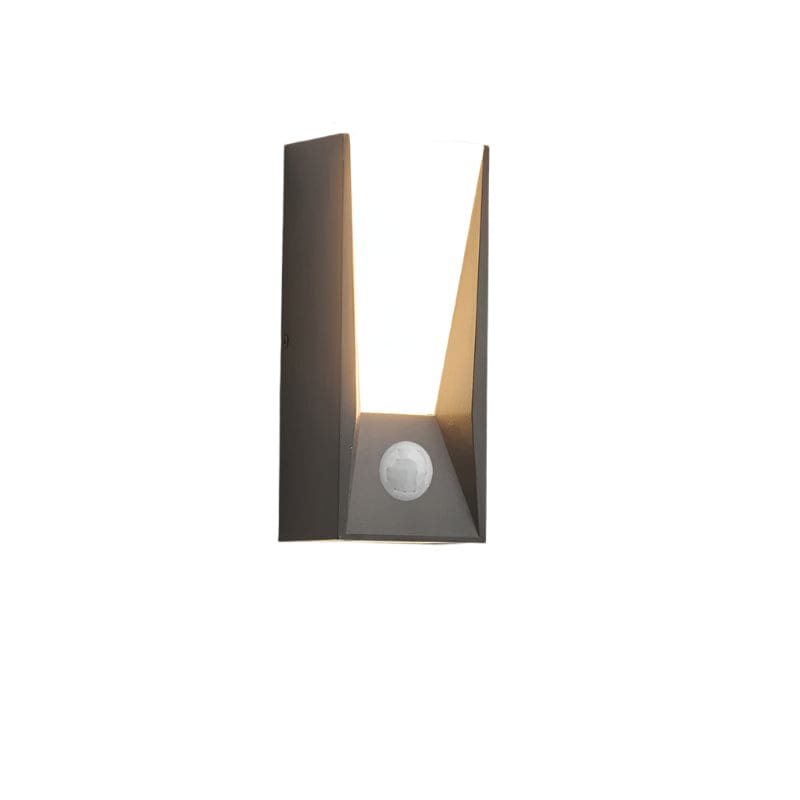 Verthara Waterproof Outdoor Wall Light with PIR Sensor – Durable Aluminum Solar Wall Lantern for Garden and Pathway Cool White / Motion Sensor