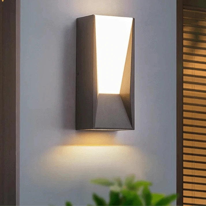 Verthara Waterproof Outdoor Wall Light with PIR Sensor – Durable Aluminum Solar Wall Lantern for Garden and Pathway