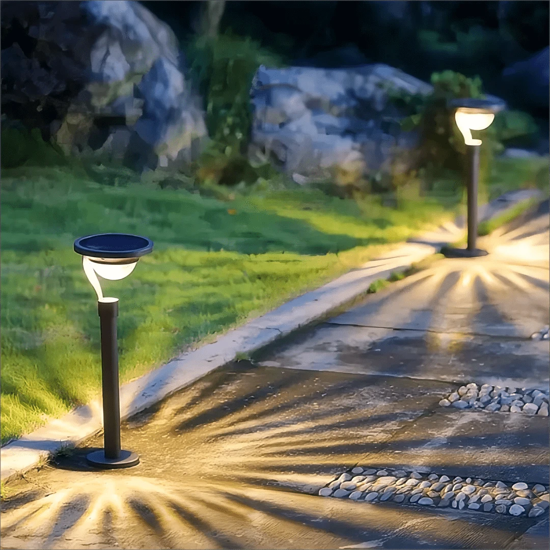 Verthara Waterproof Solar LED Garden Lights – Super Bright Outdoor Solar Lawn Lamp for Energy Saving Illumination Default