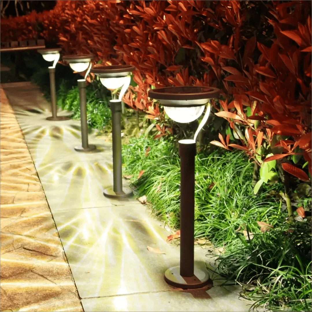 Verthara Waterproof Solar LED Garden Lights – Super Bright Outdoor Solar Lawn Lamp for Energy Saving Illumination Default