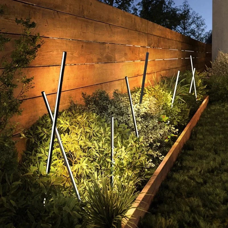 Verthara Waterproof Solar Lights for Garden – Modern LED Outdoor Ground Lights, IP65 Rated for Patio and Lawn