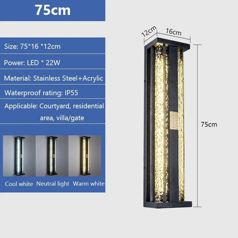 Verthara Waterproof Stainless Steel Outdoor Wall Light – Heavy Duty Asian Inspired Lantern for Garden and Porch