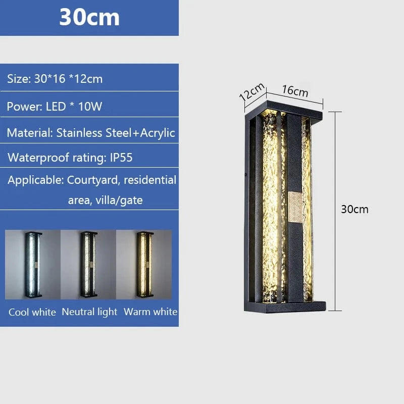 Verthara Waterproof Stainless Steel Outdoor Wall Light – Heavy Duty Asian Inspired Lantern for Garden and Porch