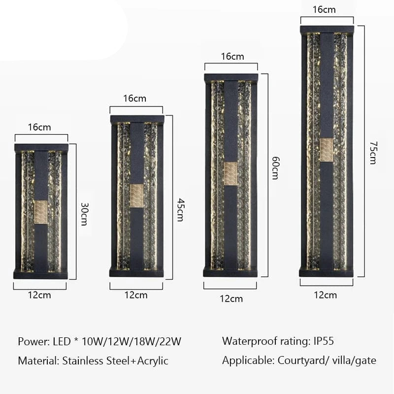 Verthara Waterproof Stainless Steel Outdoor Wall Light – Heavy Duty Asian Inspired Lantern for Garden and Porch