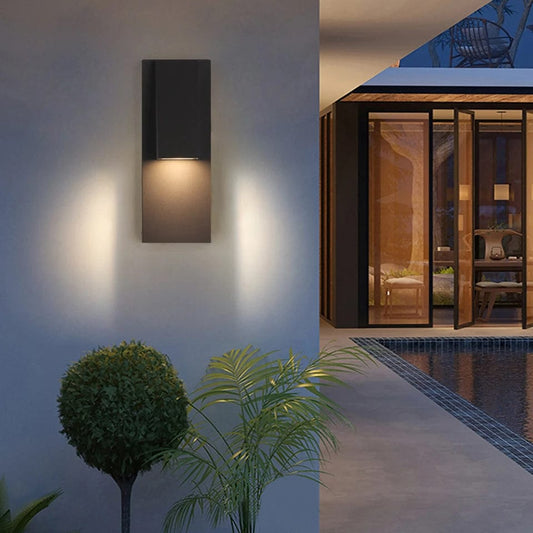 Verthara Waterproof Vintage Black Outdoor Wall Light – 18W LED Sconce for Garden and Porch, Retro Exterior Wall Lantern