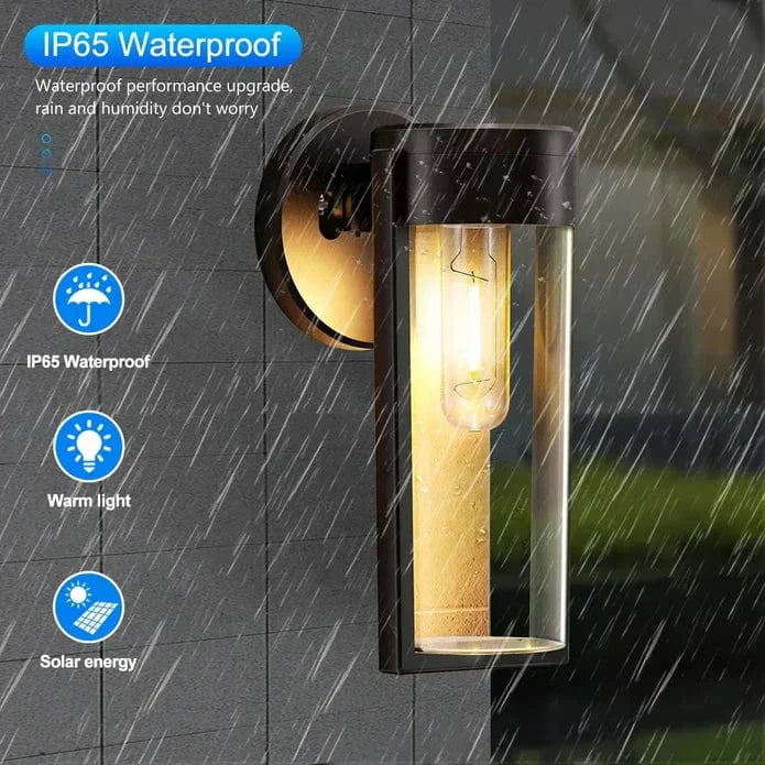 Verthara Weatherproof Solar Wall Lights