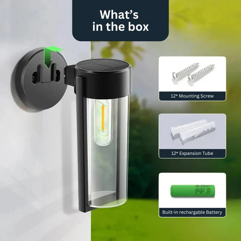Verthara Weatherproof Solar Wall Lights