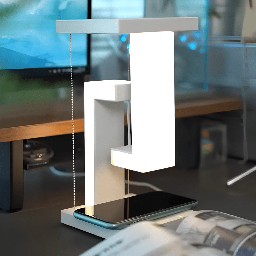 Verthara Wireless Charger  Levitating LED Table Lamp