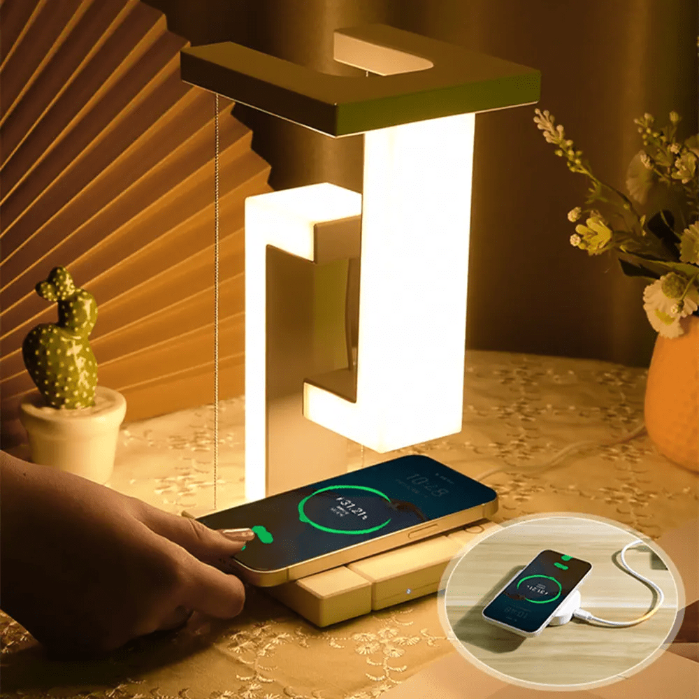 Verthara Wireless Charger  Levitating LED Table Lamp