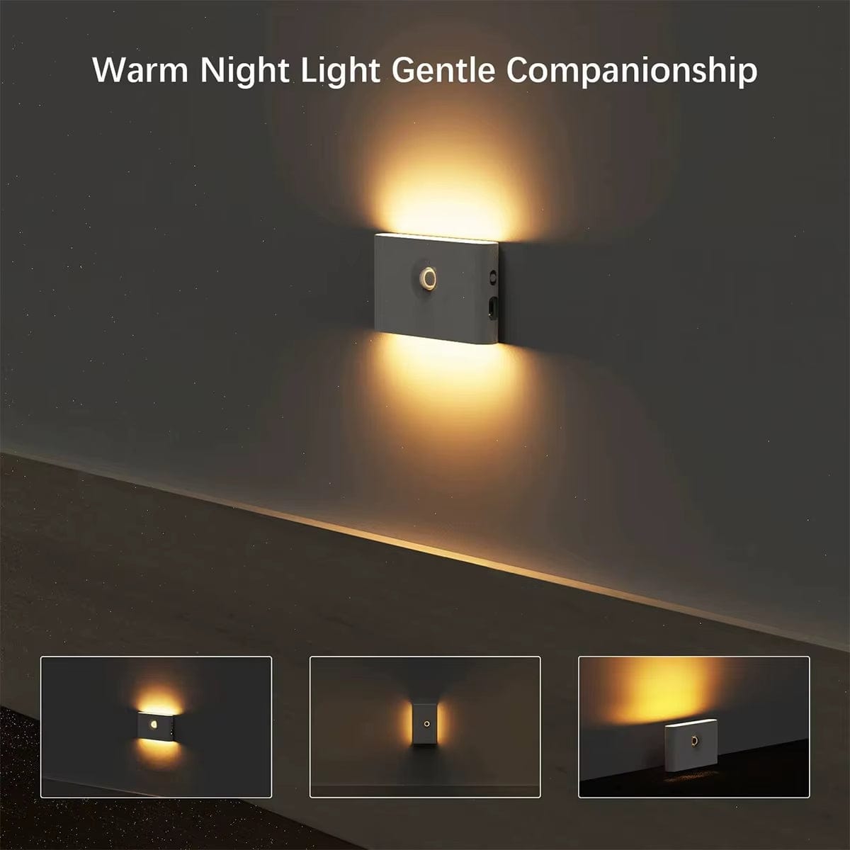 Verthara Wireless LED Motion Sensor Night Light With Magnetic Mount – Rechargeable - Warm White - Indoor Use - Long Battery Life - Smart Control