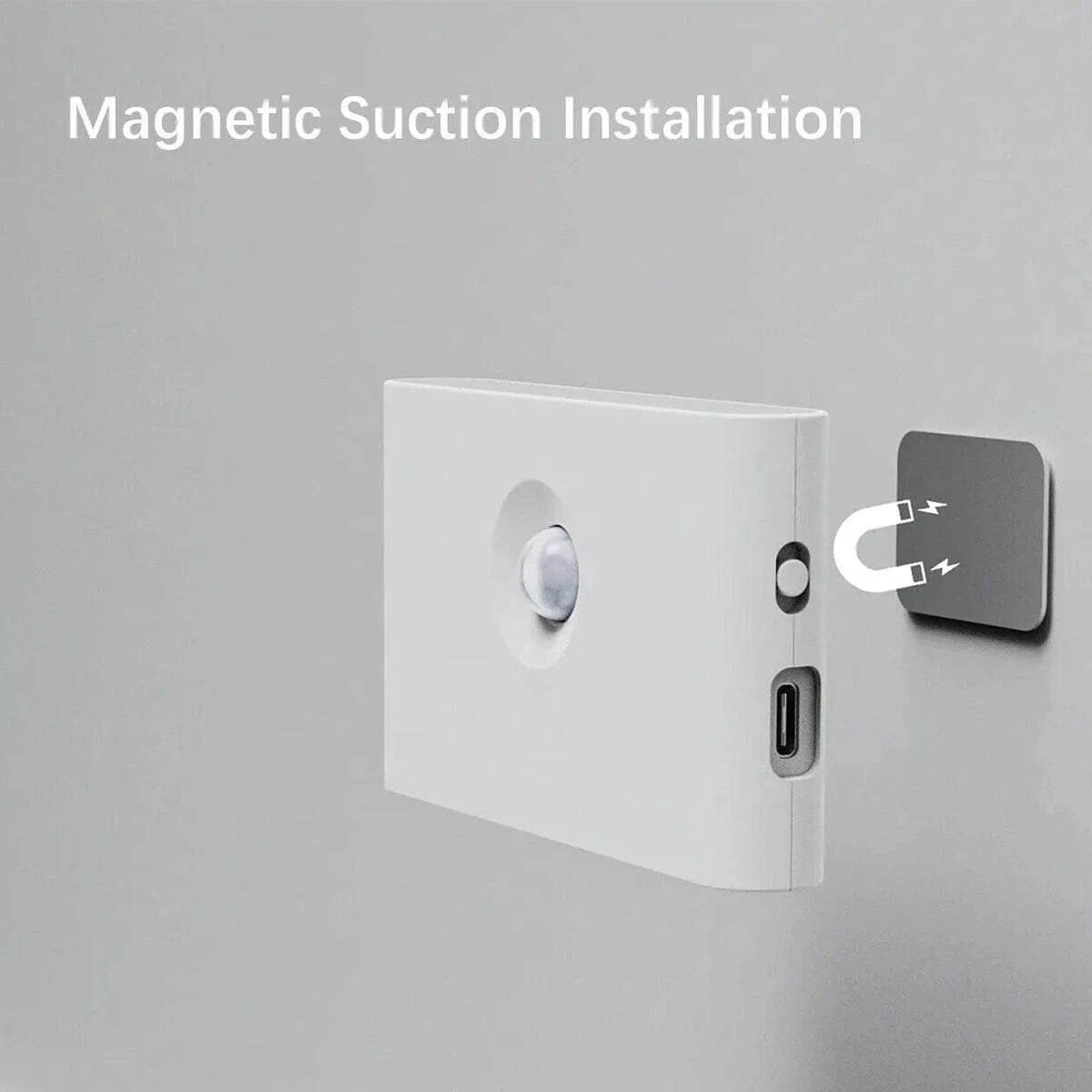 Verthara Wireless LED Motion Sensor Night Light With Magnetic Mount – Rechargeable - Warm White - Indoor Use - Long Battery Life - Smart Control