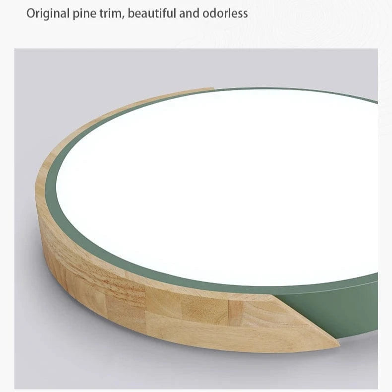 Verthara Wooden Macaron Design LED Ceiling Light