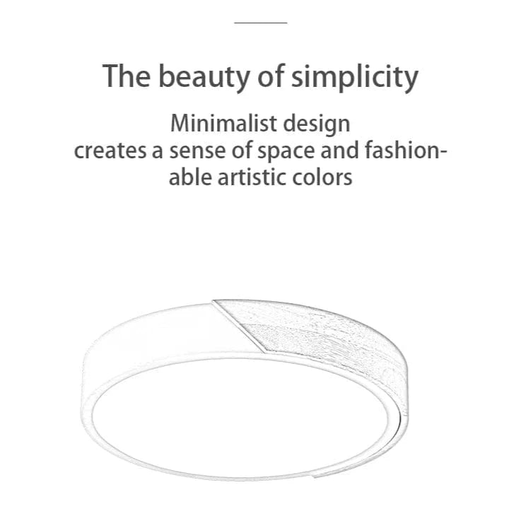 Verthara Wooden Macaron Design LED Ceiling Light