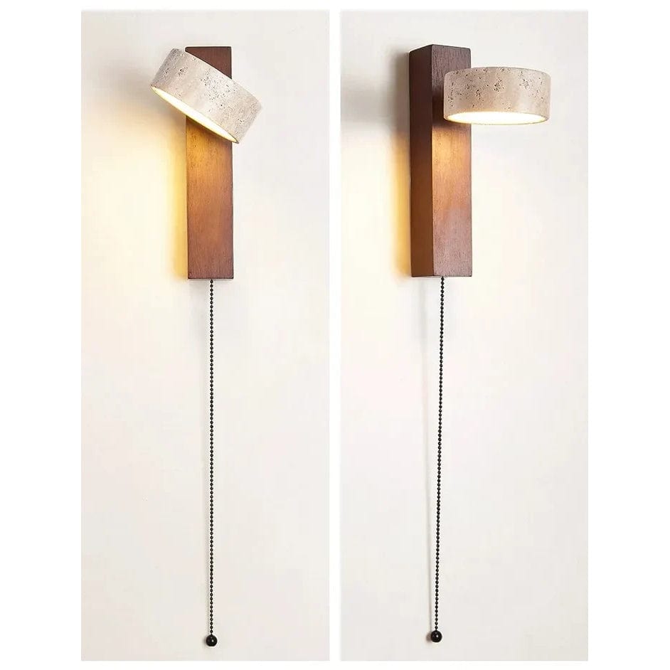 Verthara Yellow Cave Stone LED Sconce