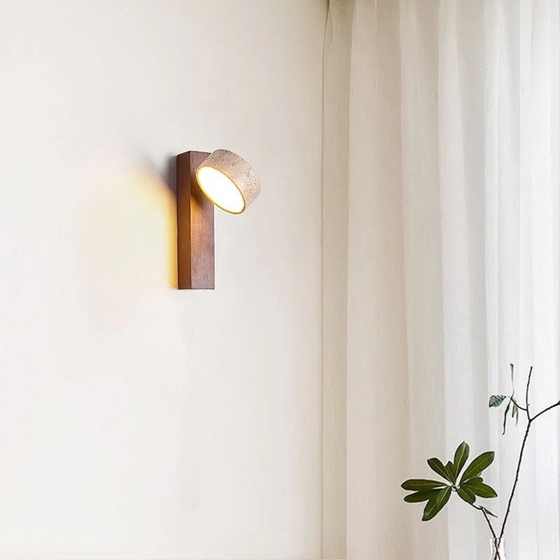 Verthara Yellow Cave Stone LED Sconce