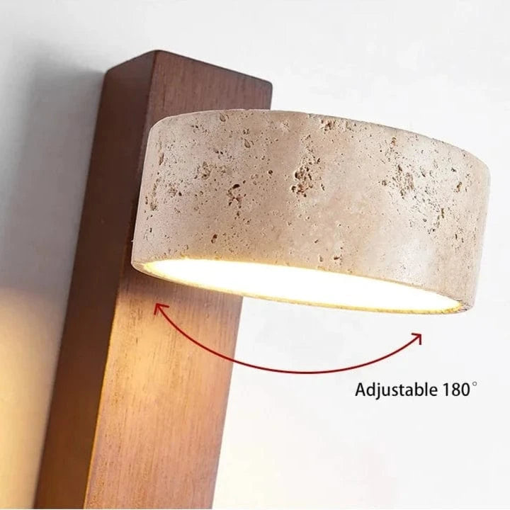 Verthara Yellow Cave Stone LED Sconce