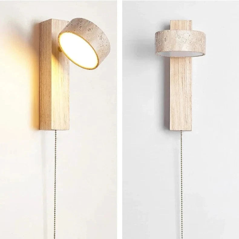 Verthara Yellow Cave Stone LED Sconce