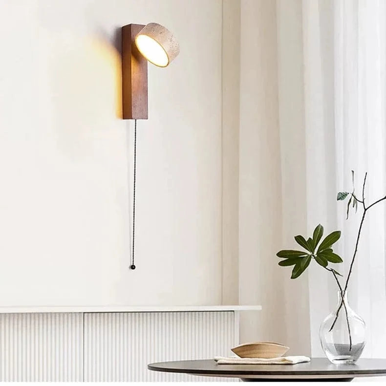 Verthara Yellow Cave Stone LED Sconce