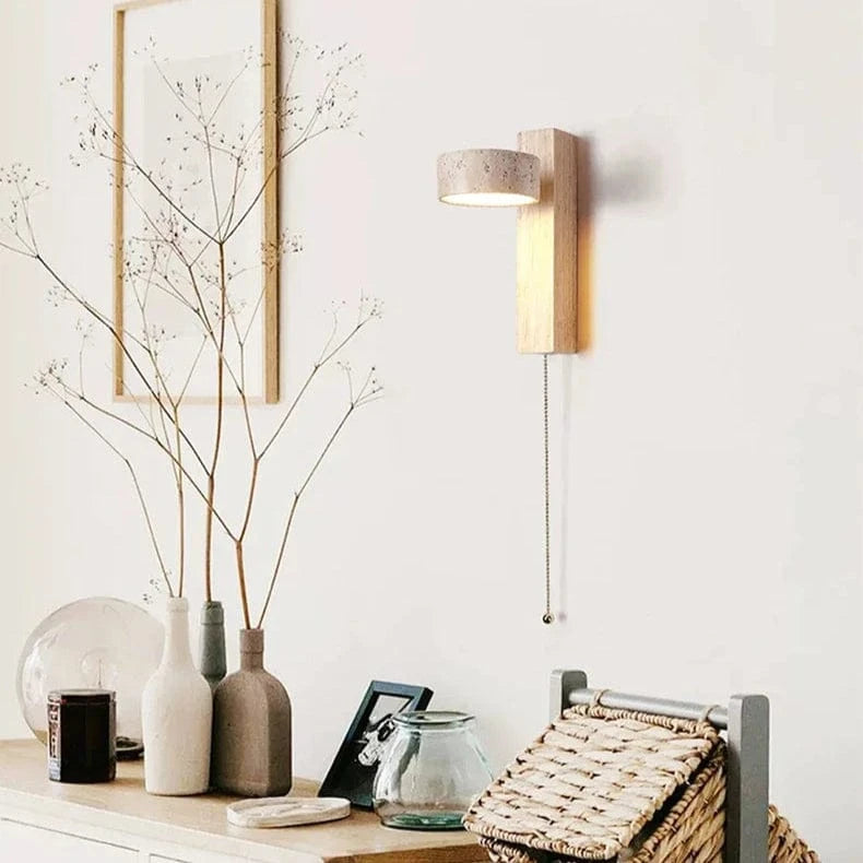 Verthara Yellow Cave Stone LED Sconce