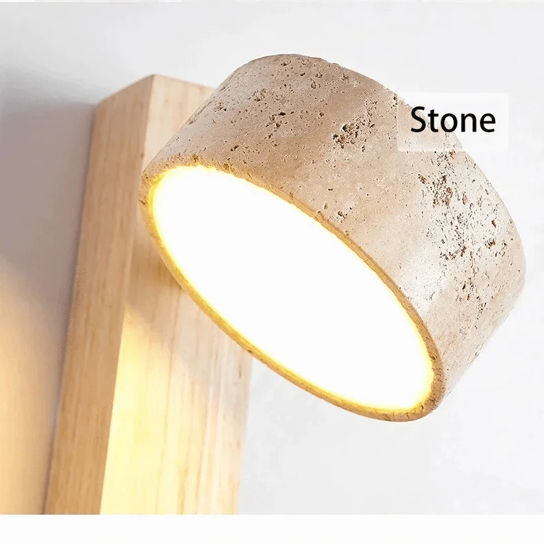 Verthara Yellow Cave Stone LED Sconce