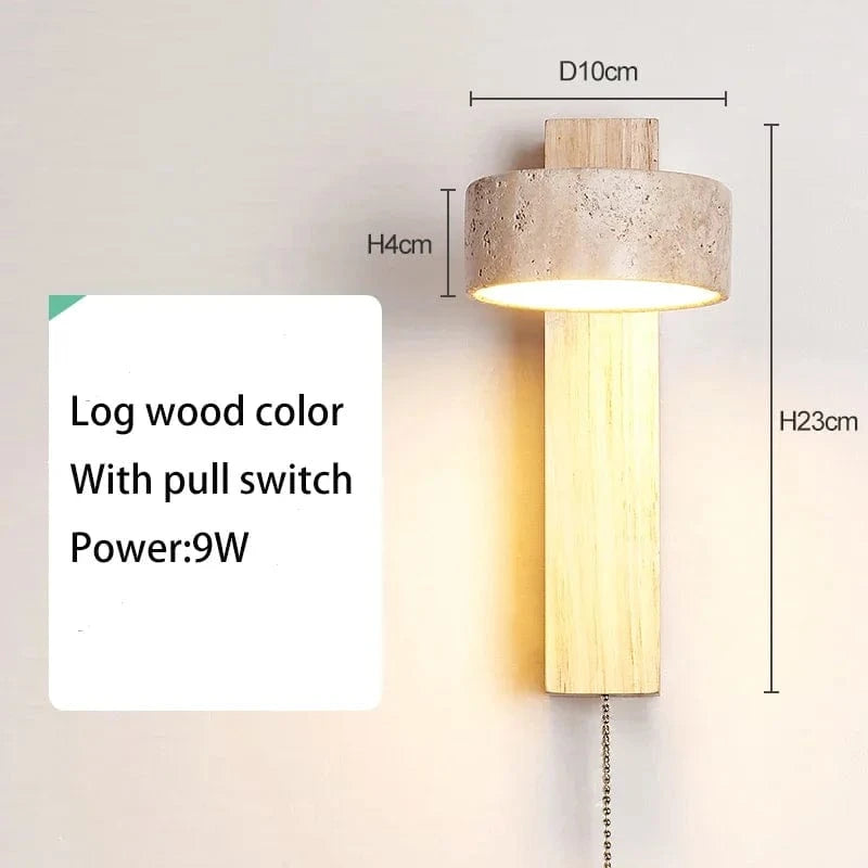 Verthara Yellow Cave Stone LED Sconce