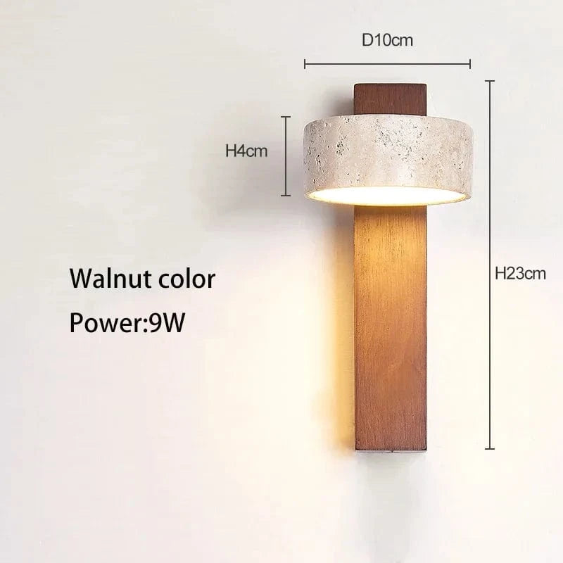 Verthara Yellow Cave Stone LED Sconce