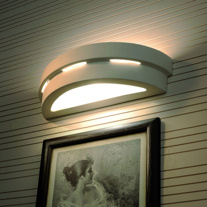 Helios Ceramic Wall Lamp - White - Modern & Elegant Design - E27