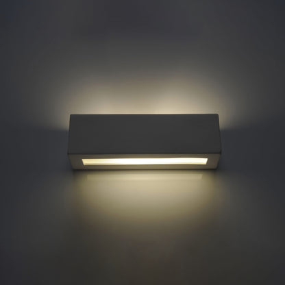 Vega Ceramic Wall Lamp - White - Modern Bidirectional Design - E27 LED