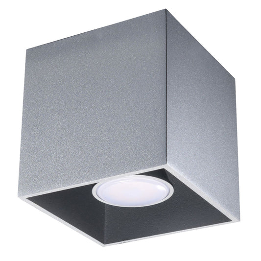 Quad Gray Aluminum Ceiling Lamp - Modern Style - Adjustable Lighting - LED Compatible