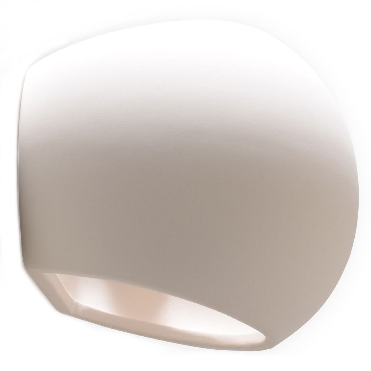 Globe Ceramic Wall Lamp - Modern Circular Design - Soft Illumination - White