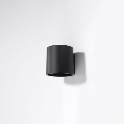 Orbis Black Ceiling & Wall Lamp - Cylindrical Design - Minimalist Lighting