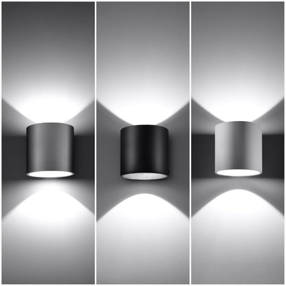 Orbis Black Ceiling & Wall Lamp - Cylindrical Design - Minimalist Lighting