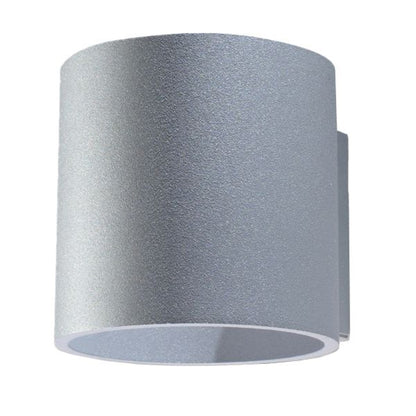 Orbis Gray Ceiling & Wall Lamp - Modern Cylindrical Design - Minimalist Lighting