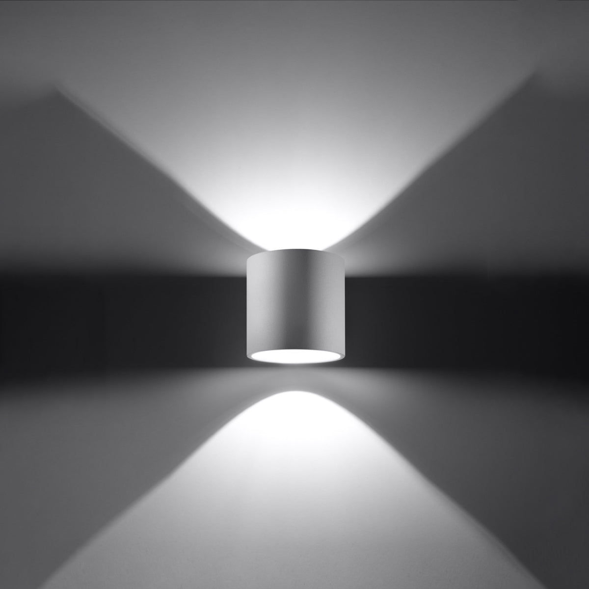 Orbis White Ceiling & Wall Lamp - Cylindrical Modern Design - Minimalist Lighting