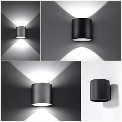 Orbis White Ceiling & Wall Lamp - Cylindrical Modern Design - Minimalist Lighting