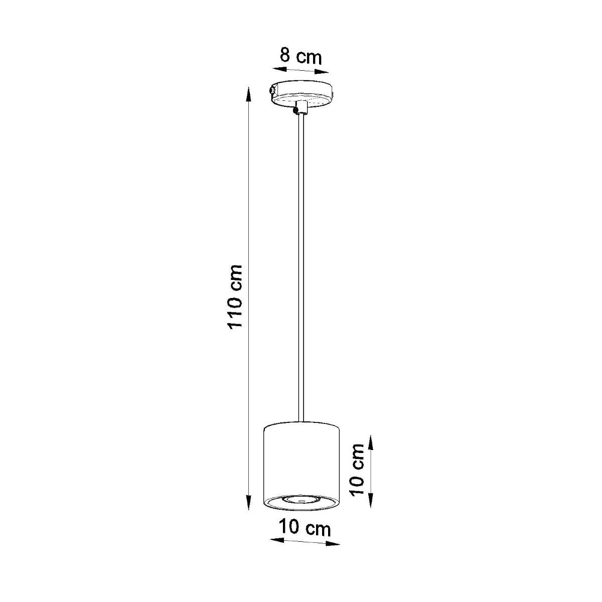 Orbis Black Ceiling & Wall Lamp - Cylindrical Design - Minimalist Lighting