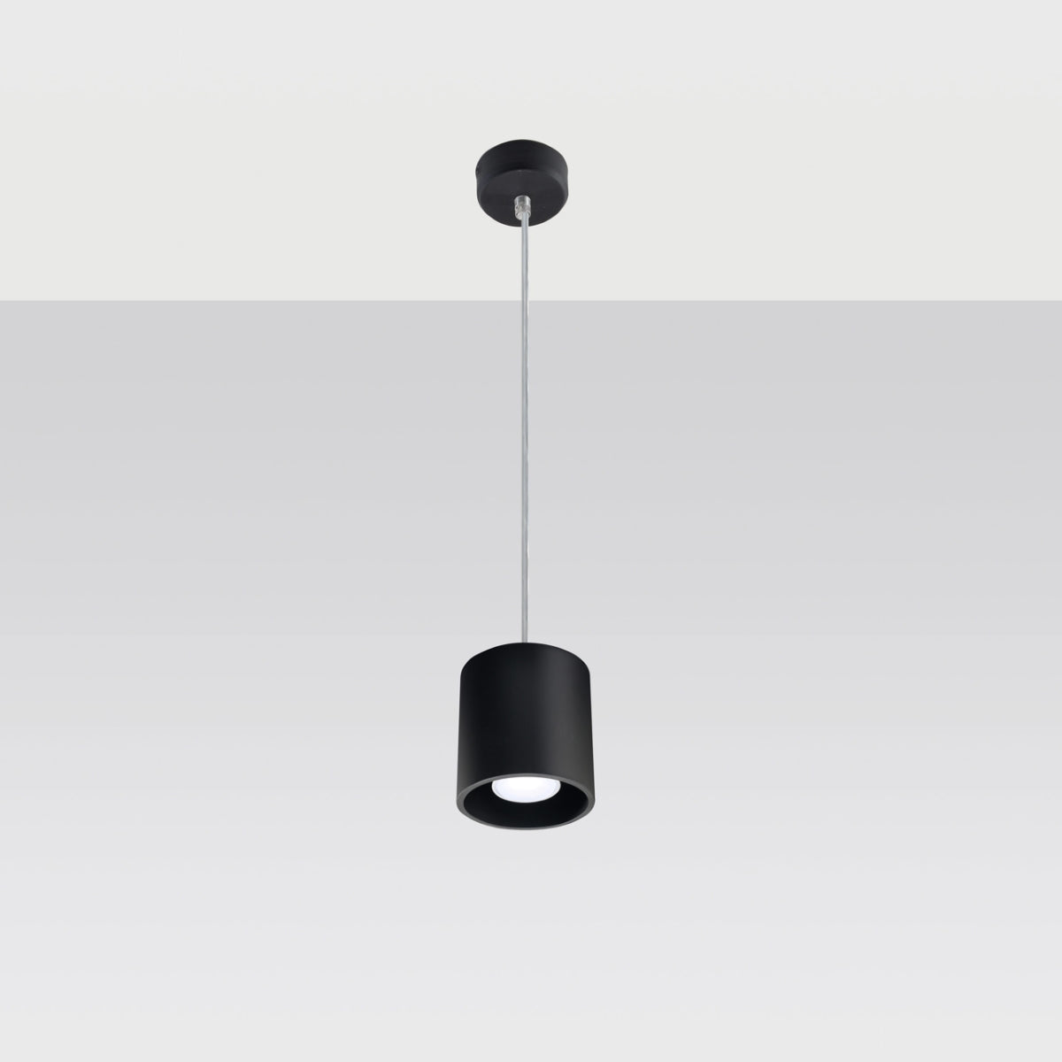 Orbis Black Ceiling & Wall Lamp - Cylindrical Design - Minimalist Lighting