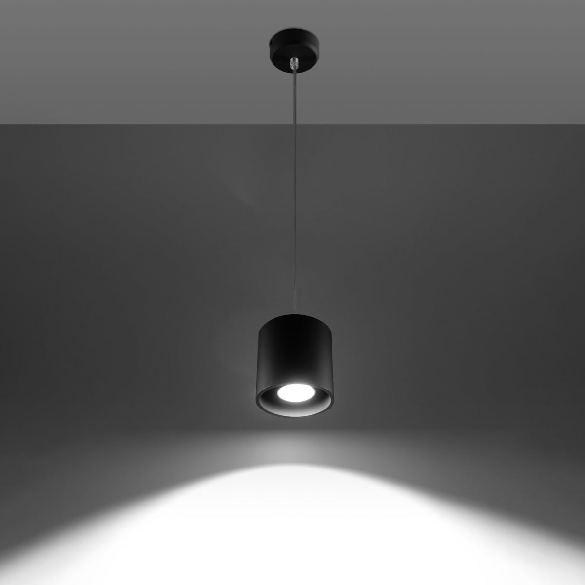 Orbis Black Ceiling & Wall Lamp - Cylindrical Design - Minimalist Lighting