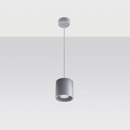 Orbis Gray Ceiling & Wall Lamp - Cylindrical Design - Minimalist Lighting