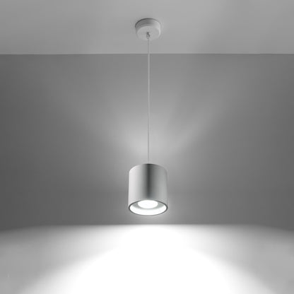 Orbis White Ceiling/Wall Lamp - Cylindrical Shade - Minimalist Design - Aluminum