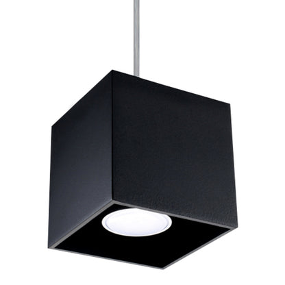 Quad Black Ceiling Lamp - GU10 Light - Modern Aluminum Design - 10x110 cm