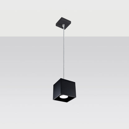 Quad Black Ceiling Lamp - GU10 Light - Modern Aluminum Design - 10x110 cm