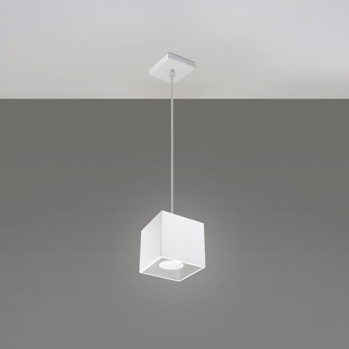 Quad White Ceiling Lamp - GU10 Light - Modern Aluminum Design - 10x110 cm