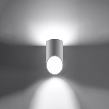 Penne Minimalist White Aluminum Wall Lamp - Modern G9 LED Light - 10x12x20 cm