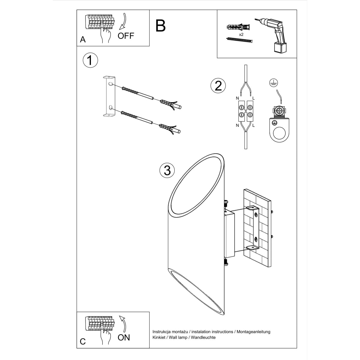 Penne White Aluminum Wall Lamp - Minimalist G9 LED Light - 10x12x30 cm